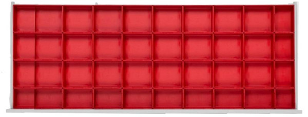 Etablis ANKE, boîtes pour petites pièces, dimensions intérieures SK : 1380 x 540 mm, 903.251