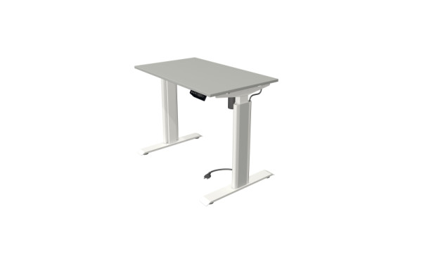 Kerkmann table debout/assise Move 1 advance 100 x 60 cm structure blanc, plateau gris clair, 10280211