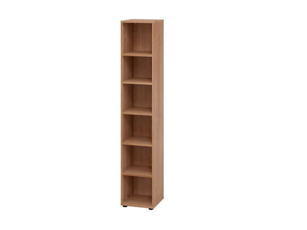 Étagère étroite Hammerbacher 6OH 964RE noyer, 40 x 40 x 215,4 cm, V964RE/N