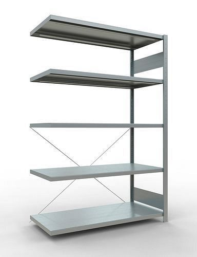 Rayonnage à étagères Schulte, panneau supplémentaire, 5 niveaux de rangement, traverse, charge du compartiment 250 kg, 1306 x 636 x 2000 mm, 278770
