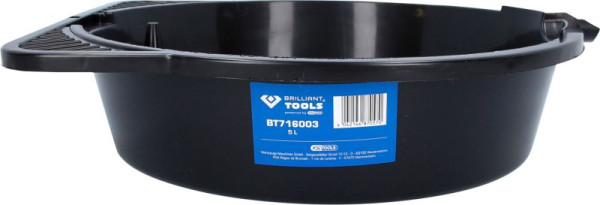 Brilliant Tools Bac de récupération d'huile / Plateau polyvalent, 5 litres, BT716003