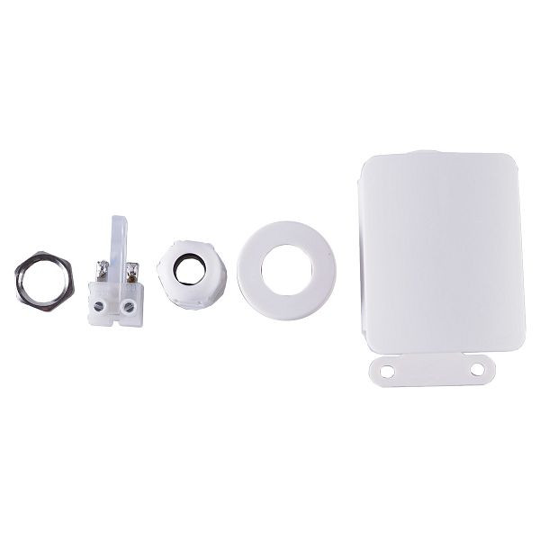 Thermomètre à résistance JUMO, plastique, IP65, 1xPt100 zl, -30 à + 60 °C, 0 à 10V, avec tube de protection en acier inoxydable 1.4571, 00671483