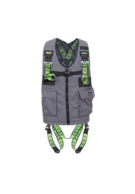 Harnais Kratos deux points avec gilet de travail multi-poches, FA1030100