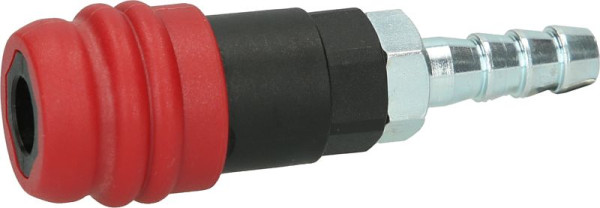 KS Tools Raccord de sécurité pour air comprimé à 2 étages avec embout de tuyau, 11 mm, 999.9097