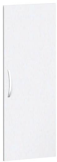 porte battante geramöbel pour largeur d'armoire 400 mm, utilisable à gauche ou à droite, avec amortisseur de porte, non verrouillable, 3 hauteurs de classeurs, blanc, S-343700-W
