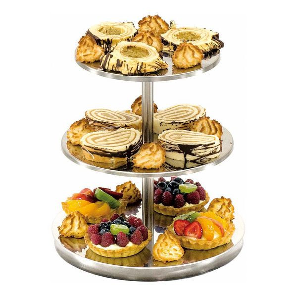 Étagère Stalgast sans anse, 3 étages, hauteur 30 cm, BK0302003