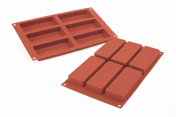 Moule à pâtisserie en silicone Schneider, rectangle 125 x 40 mm, hauteur 20 mm, 115233