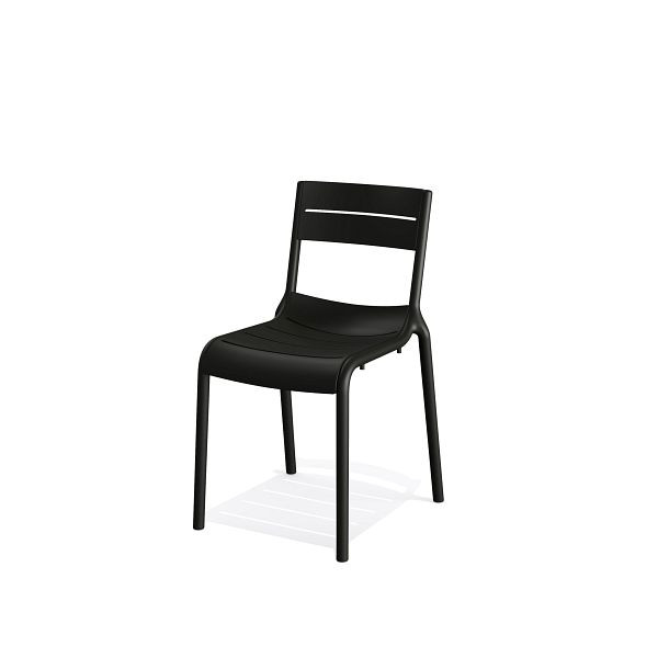 VEBA Calor chaise de terrasse, noir, 49x55x82 cm, 50703