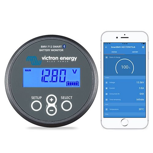 Moniteur de batterie Victron Energy BMV-712 intelligent, VE.Direct, Bluetooth, BAM030712000R