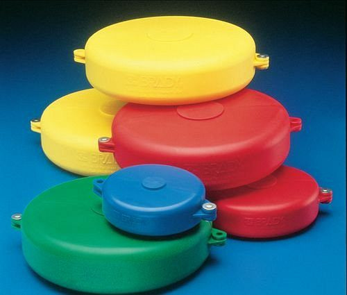 Vanne d'arrêt DENIOS pour volants d'un diamètre de 64-127 mm, vert, 209-726