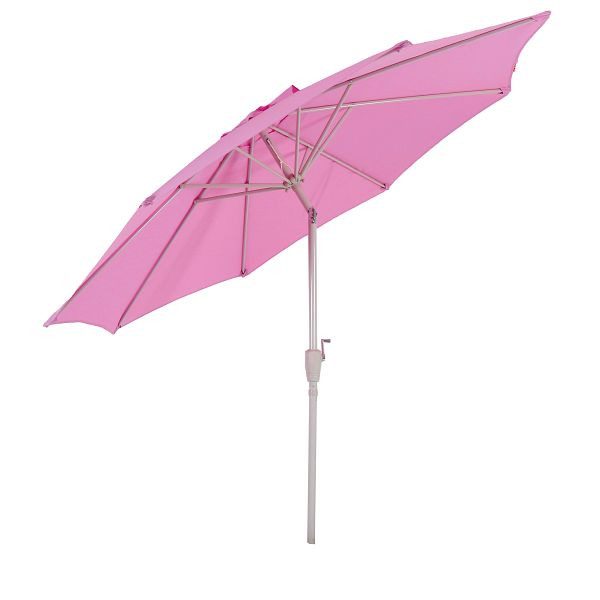 Parasol Mendler N19, parasol de jardin, Ø 3m inclinable polyester/aluminium 5kg, lilas, 76710