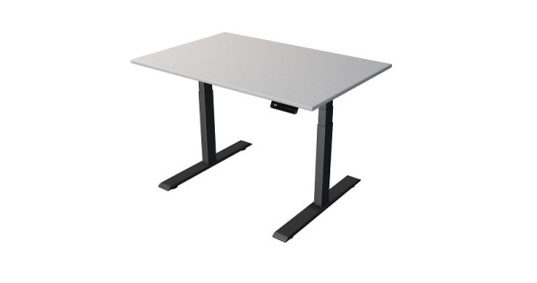 Table debout/assise Kerkmann L 1200 x P 800 mm, anthracite, réglable en hauteur électriquement de 630 à 1270 mm, gris clair/anthracite, 10270611