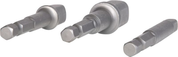 KS Tools Jeu d'adaptateurs carrés 1/4", 3 pièces, 514.1105