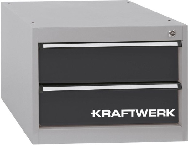 Boîte à tiroirs Kraftwerk 380x535x600 mm, 2 tiroirs, 135 mm, 137001001