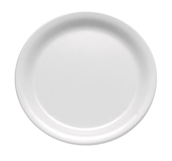 Assiette APS, ronde -CASUAL-, Ø 22,5 cm, hauteur : 2,5 cm, mélamine, blanc, 83500