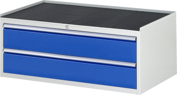 Armoire à tiroirs RAU série 7000, L1145xP650xH465mm, tiroirs : 2xH180mm avec protection individuelle contre l'extraction, support métallique, 03-XXL2.0A-MT.11