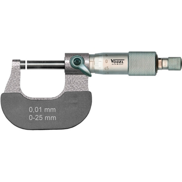 Vogel Germany Micromètre DIN 863, 25 - 50 mm, A: 8 mm, B: 32 mm, D: 3.0 mm, L: 57 mm, 231352