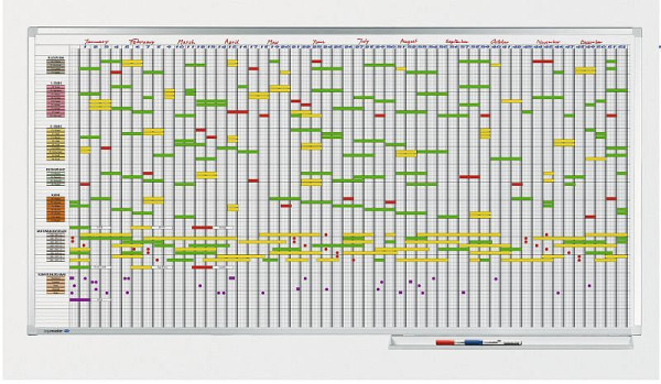 Agenda annuel Legamaster PROFESSIONAL 75 éléments 100x200cm, 7-405000
