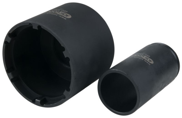 Jeu de contre-écrous et de clés KS Tools avec tube de guidage pour MAN, Ø 91 mm, 2 pièces, 460.5350
