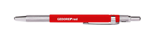 Pointe à tracer en carbure rouge GEDORE avec clip, longueur 150 mm, 3301433