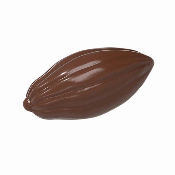 Moule à chocolat Schneider - mini fève de cacao, 275 x 135 x 24 mm - moule double / 19 x 9 x 4 mm, 2 x 0,6 g, 7 x 9 pièces, 421919
