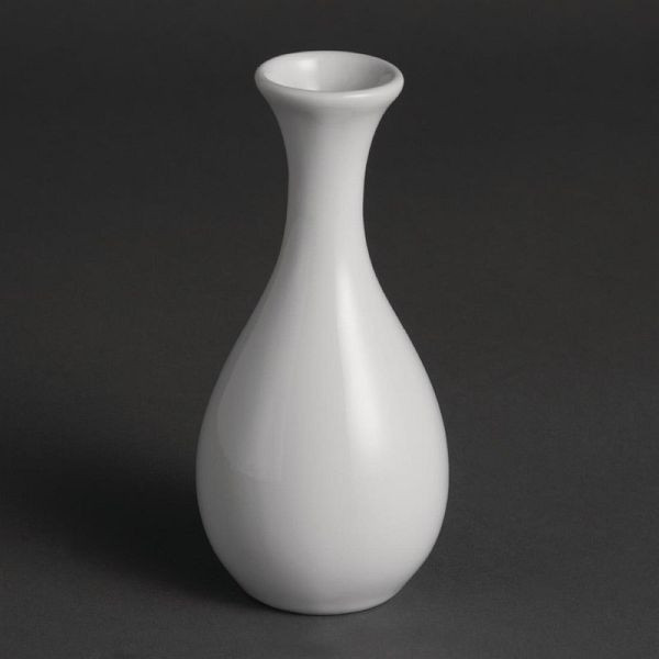 OLYMPIA Vases à fleurs blanc 12,5 cm, UE: 12 pièces, W437