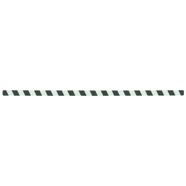 revêtement antidérapant m2, photoluminescent, noir/vert, bandes individuelles 25x800mm, UE : 10 pièces, M1XV100251