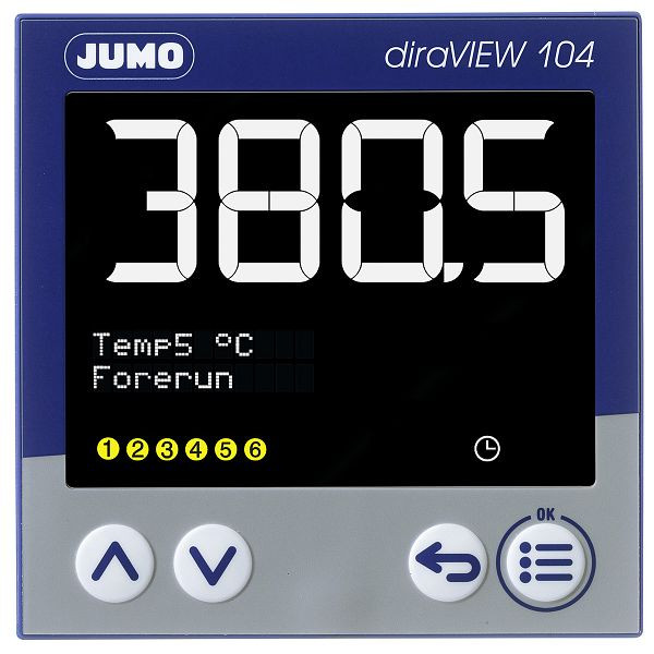 Instrument à affichage numérique JUMO, montage sur panneau, (96x96) mm, AC 110 à 240 V, 00694788