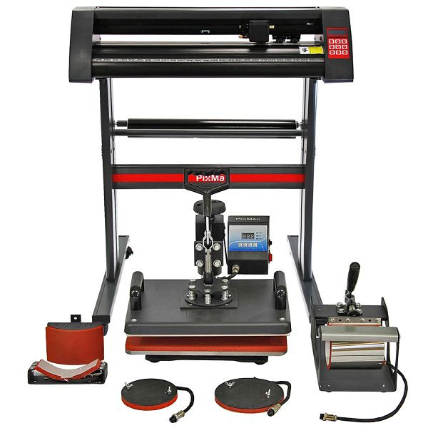 Presse pivotante et traceur de découpe PixMax Combi 5 en 1, 10563