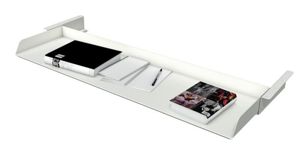 Compartiment de rangement Kerkmann, pratique et extensible, L 1100 mm x P 300 mm x H 80 mm, coloris : blanc, 11379910