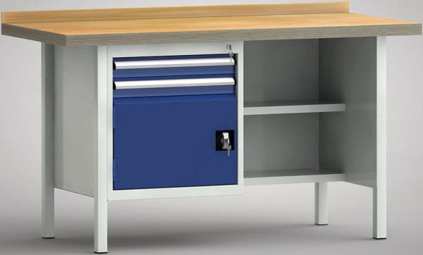 Etabli standard KLW - 1500 x 700 x 840 mm L x P x H, WS138N-1500M40-E7020