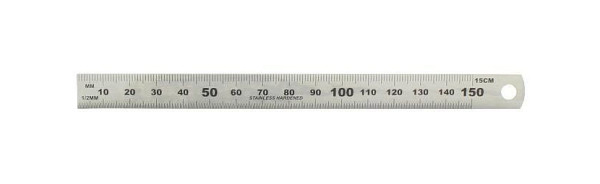 règle en acier hedue, longueur: 60 cm, B106