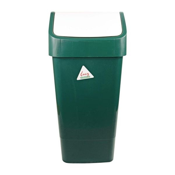 Poubelle SYR avec couvercle pivotant vert 50L, CC081