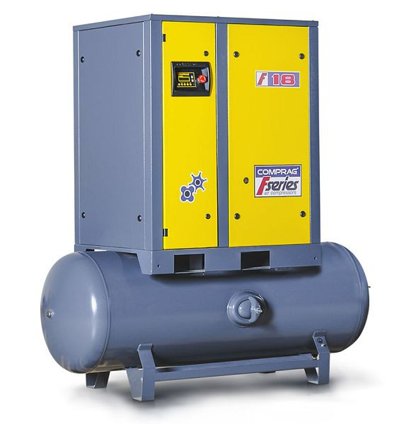 Compresseur à vis Comprag FR1808-500, monté sur conteneur horizontal 500 l, jusqu'à 8 bar, 11410504