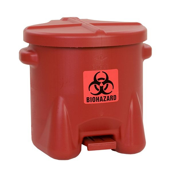Poubelle Eagle Biohazard 94BIO, Rouge, 42 cm x 34,3 cm, ECN943BIRD