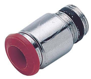 temporisateur B-GEr-4-M5-MSv, Raccordement vissé droit - conique, rond avec joint élastique, tuyau Ø : 4 mm, filetage : M5, UE : 10 pièces, 03010004