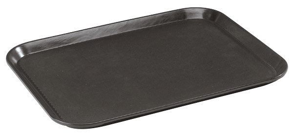 Plateau de service APS GN 1/1, 53 x 32,5 cm, hauteur : 1,5 cm, plastique renforcé de fibres de verre, anthracite, surface antidérapante, 00502