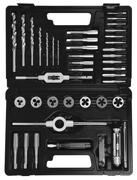 Jeu de filetage SW-Stahl, M3-M12, 40 pièces, 82245L
