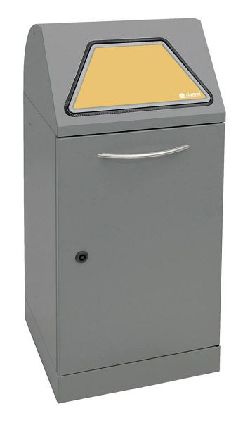 tri des déchets contondants Modul-Vario 60, structure en aluminium gris, système ProSlide, 60 litres, 625-060-0-1-100