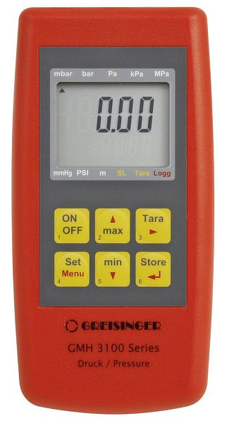 Appareil de mesure de pression portatif Greisinger GMH 3111 avec 1 raccord de capteur, 600374