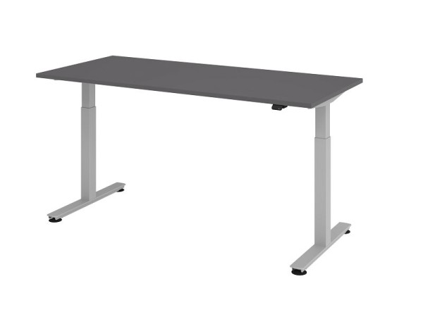 Hammerbacher bureau assis-debout électrique 180x80cm graphite, hauteur de travail 73 - 119 cm, VXMST19/G/S