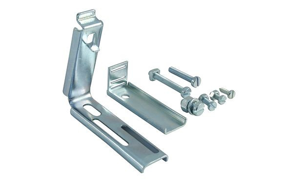 Support de tôle ondulée galvanisée Marley, pour support de gouttière RG 100 et plus petit, UE : 2 pièces, 081236