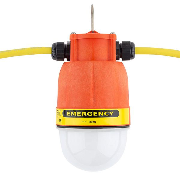 ELSPRO Kuppelleuchte NX PERFEKT, Leistung: 8 W (Notlichtfunktion), Eingang: Leitung mit Stecker, Ausgang: Leitung mit Kupplung, Spannung: 230 V, NXNA2308/5