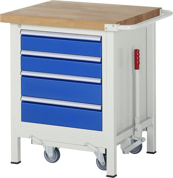 Etabli abaissable RAU 8000 - modèle 8162, L750 x P700 x H880 mm, 15-8162A2-077B4F.11