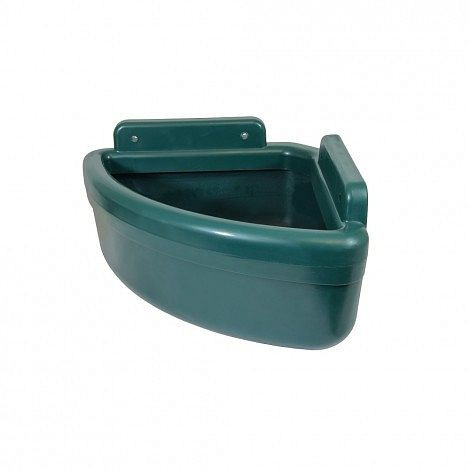 Abreuvoir d'angle Growi, avec rebord économiseur d'aliments et vidange, 10059210