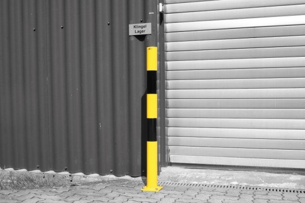 Garant Rammschutz-Poller, gelb-schwarz, zum Aufdübeln, 011114