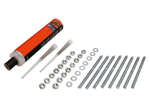 Kit de fixation DENIOS pour 2 éléments à ressort (1 barre de protection contre les chocs), 207-475