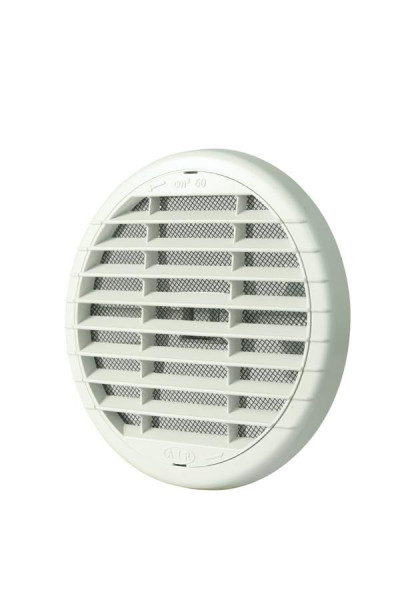 Grille de ventilation Marley Ø135mm ronde en plastique pour serrage blanc, 330976