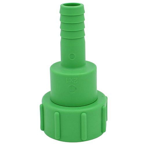 Adaptateur DENIOS IBC, avec embout de tuyau 1, avec gros filetage S60x6, avec protection anti-torsion, lot de 3, 311445
