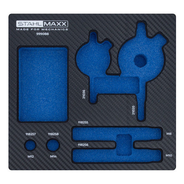 Insert en mousse Stahlmaxx 1/6 pour outil de pompe à injection, XXL-999088S